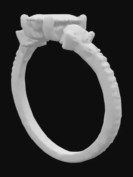 3D model for 14k white gold diamond ring



1) Size 7
2) Oval Center Diamond: 12.75 X 9.10mm
3) Pear Diamond: 2= 5 X 3mm
4) Marquise Diamond: 2= 4 X 2mm
5) Round Diamond: 4= 2.00mm
6) Diamond on Shank: 1.50mm