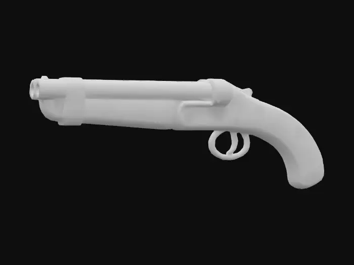 3D model for Sawed-Off Sidearm