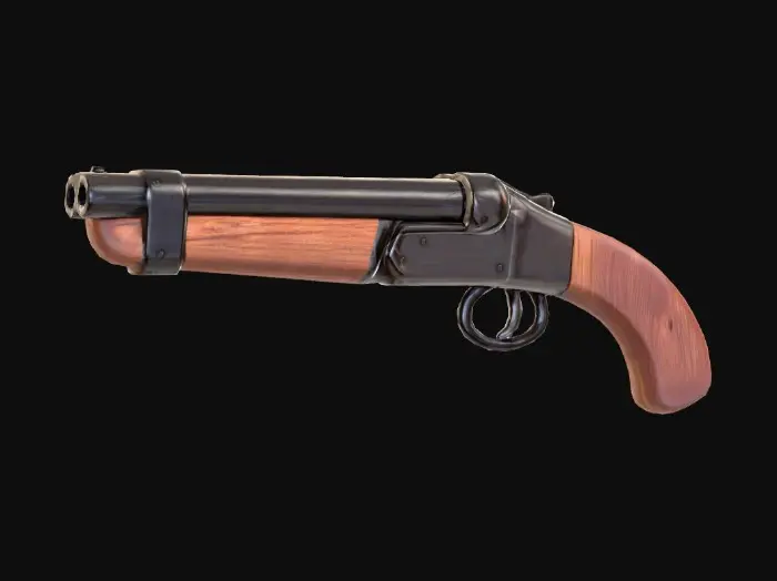 3D model for Sawed-Off Sidearm