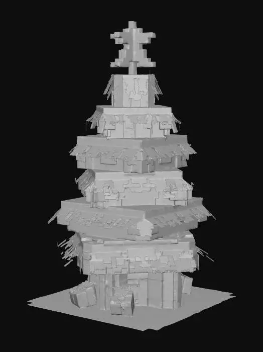 3D model for Pixel Tree Celebration