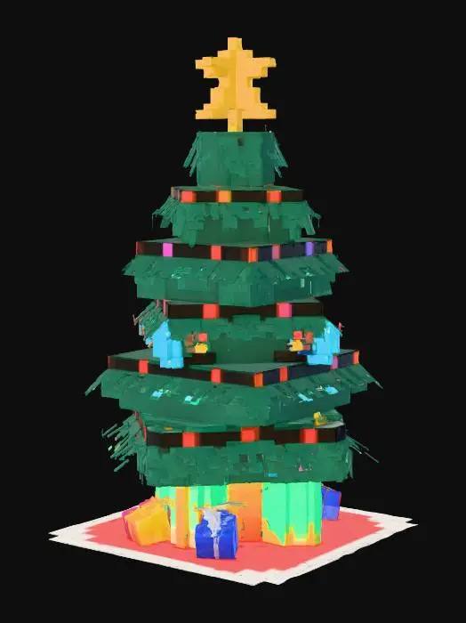 3D model for Pixel Tree Celebration
