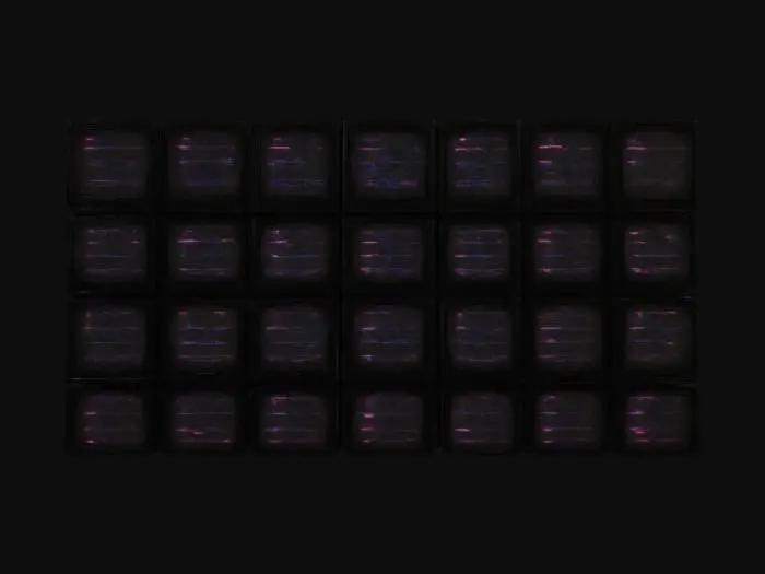 3D model for Subject: Wall of CRT screens with a retro aesthetic, arranged in a grid pattern.
Style: Vintage, cyberpunk-inspired, glowing displays, pixel art motifs.
Material: Matte black plastic casings, glass CRT screens with glowing pixels and static lines, subtle reflections, worn details.
Details: Overlapping wires, some cracked screens, neon backlighting, randomized display content.
Purpose: Environment prop for cyberpunk scenes, VR-ready, HDR rendering optimized for 4K.