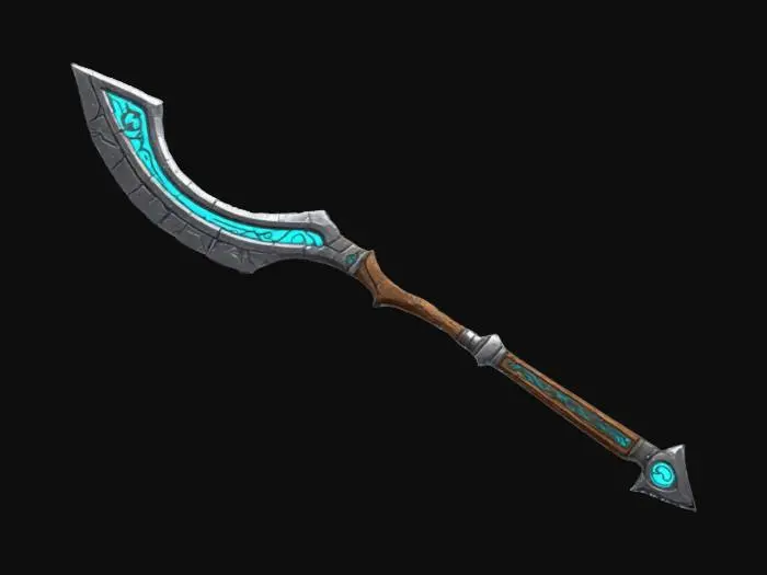 3D model for Subject: A Chrono-Forged Boomerang Blade, an ancient time-infused throwing weapon forged from celestial steel, designed for the Chrono Forge game world.
Style: Pixel art-inspired, 16-bit aesthetic, low-poly with high-detail pixel shading. Classic retro-futuristic fantasy blending time manipulation and ancient craftsmanship.
Material: Runed chrono-metal infused with shifting colors, tempered in the Eternal Forge to withstand temporal rifts. , #ChronoForgeWeapon#