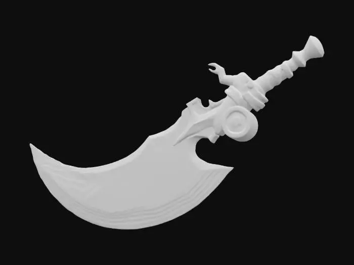 3D model for Subject: Chrono-Forged Rift Scythe, a mythical scythe infused with temporal energy, wielded by those who control time itself.
Style: Pixel-art aesthetic, low-poly, 16-bit retro-futuristic fantasy RPG.
Material:
Blade: A single massive crystalline blade, shifting between cosmic gold and deep violet, infused with time fractures.
Hilt: Unbreakable celestial alloy, reinforced with brass-like chrono-gears and wrapped in aged leather for an ancient warrior’s grip. #ChronoForgeWeapon#