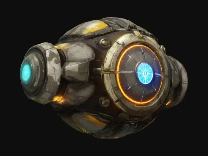 3D model for 
Gadget Name: "Chrono Beacon – The Rift Anchor"
Rarity: Epochal (Rare Tactical Utility, Limited to High-Level Players)
Type: Deployable Time Distortion Device
Era Influence: Temporal Engineering & Dimensional Manipulation, #ChronoForgeWeapon#