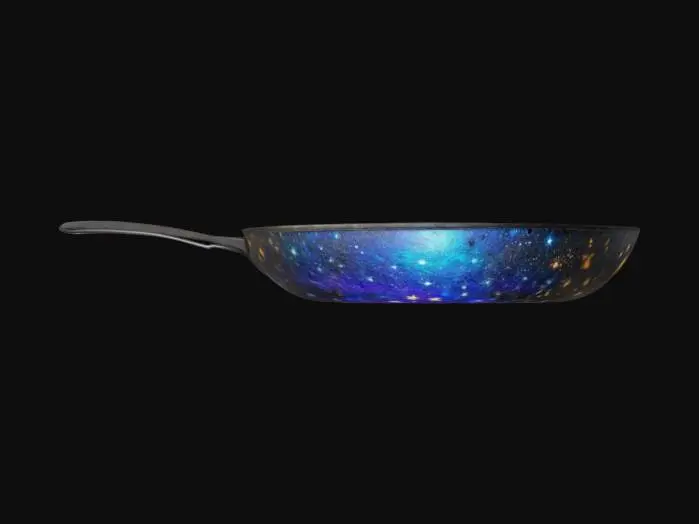 3D model for 🌀 Description: A ridiculous, oversized frying pan forged from meteorite metal! The surface shimmers with cosmic stardust, and every impact causes tiny glowing stars to bounce off the target. The handle is wrapped in synthetic asteroid fibers.
📏 Size & Shape: Cartoonishly large, rounded with a starry glow.
🎨 Colors & Materials: Deep space black, glowing purple, metallic silver.
✨ Additional Features: Makes a fun “BONG!” sound when hitting., #ChronoForgeWeapon#