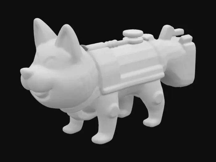 3D model for Description: A meme-powered, over-the-top bazooka that launches colossal, explosive Dogecoins. Each shot scales in power based on hype (damage dealt), leading to increasingly chaotic blasts!
📏 Size & Shape: Oversized, cartoonish bazooka with exaggerated proportions. A large Shiba Inu face is prominently featured on the side, with Dogecoin symbols embossed along the barrel.
🎨 Colors & Materials: Vibrant yellow body with metallic gold accents. , #ChronoForgeWeapon#