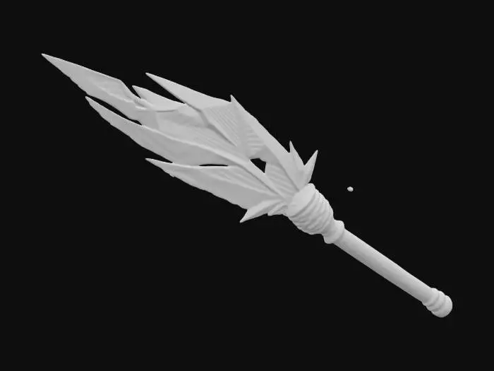 3D model for  The “We’re Retconning This” Wand 🪄📜
Description:

A magical wand that rewrites anything it touches into something else.
You don’t defeat enemies—you rewrite them into having already been defeated.
Size & Shape: A golden, quill-shaped wand that emits script-rewriting energy.
Colors & Materials: Glowing parchment texture, with “Under Revision” flashing along its length., #ChronoForgeWeapon#