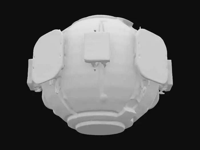 3D model for  The “Game Over for Everyone” Nuke ☠️💥
Description:

A weapon that ends ALL realities, ALL timelines, ALL possibilities.
The moment it detonates, everything just… ends.
Size & Shape: A glowing, floating nuke with every single warning label possible., #ChronoForgeWeapon#