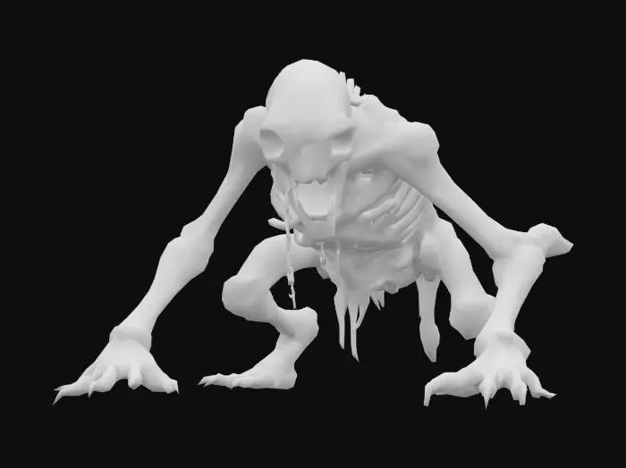 3D model for {
  "prompt": "A titanic, skeletal horror composed of shattered moonstone bones and chains forged from collapsed time. It crawls across dead planets, devouring cosmic fossils to reanimate forgotten beasts. Designed in realistic style with ancient decay, time-rift distortion, and fractured terrain beneath its limbs.",
  "style": "Realistic",
  "format": "glb",
  "polycount": "high"
}