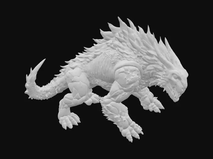 3D model for {
  "Object": "Glacier Warg – Arctic Bio-Mount",
  "Material": "Genetically engineered sinew, bone-plated armor, frost-resistant synthetic fur",
  "Shape/Form": "Quadruped predator; massive shoulders; low center of gravity; elongated claws and reinforced jaw; saddle interface integrated into spine",
  "Color Scheme": "Icy white, storm gray, iridescent aurora-blue accents along armor ridges",
  "Texture Details": "Rough bone exoshell, dense layered fur, bioluminescent vein trails visible beneath skin",
  "Style": "Post-apocalyptic biotech creature",
  "Environment/Use Context": "Traversing shattered ice bridges and neon-lit tundra ruins alongside its rider",
  "Reference Models": "Hybrid of dire wolf anatomy, cyber-organic exo-creatures, and Inuit mythic beasts",
, #AroundTheWorld#, 
}
