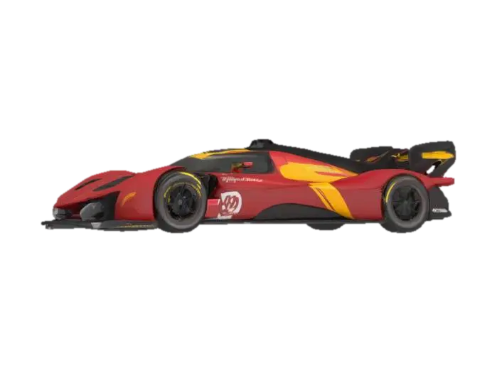 Race Car Elegance - Racecar 3D model, vytvořený pomocí AI