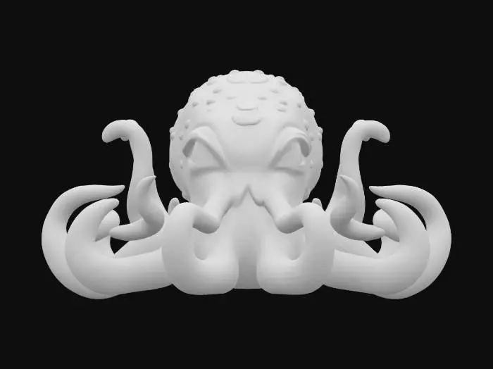 3D model for {
  "Object": "Crypto Kraken",
  "Material": "Sleek obsidian shell plates overlaid with shimmering blockchain node circuitry",
  "Shape/Form": "Eight sprawling tentacles branching into fractal, key-shaped suckers",
  "Color Scheme": "Midnight blue core with pulsating gold ledger lines and crimson warning glyphs",
  "Texture Details": "Wet PBR sheen, microchip etching patterns, occasional data-stream particle trails",
  "Style": "High-detail Realistic PBR with a hint of bio-mechanical fantasy",
  "Environment/Use Context": "Lurking in an abyssal trench littered with broken hardware fragments and flickering cryptographic sigils",
  "Reference Models": [
    "Giant Pacific octopus anatomy",
    "3D blockchain network visualizations",
    "Biopunk marine creatures"
  ]
}
, #ocean#