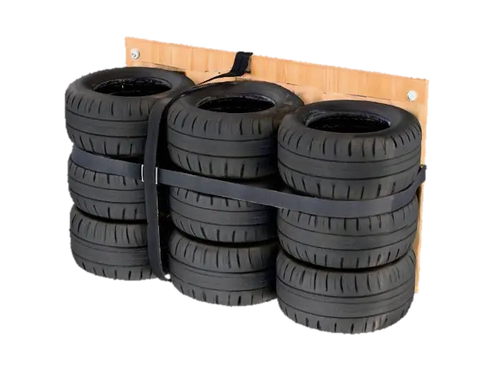 tire_barrier_3x2_strapped - Track 3D model, vytvořený pomocí AI