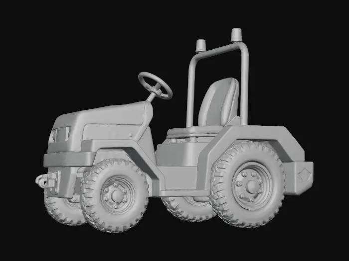 3D model for tow_tractor_compact