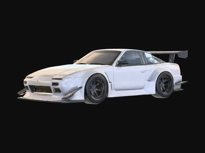 3D model for nissan_180sx_s13_time_attack