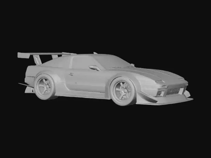 3D model for nissan_180sx_s13_time_attack
