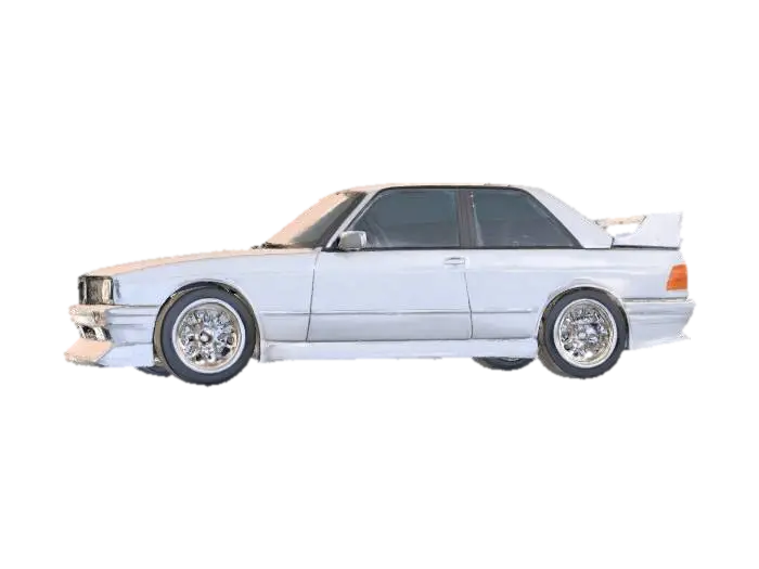 bmw_e30_m3_dtm_tribute - Racecar 3D model, vytvořený pomocí AI
