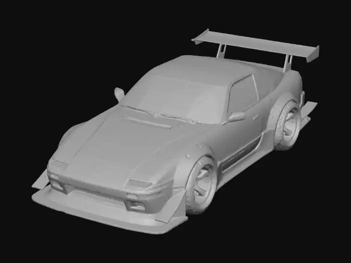 3D model for nissan_180sx_s13_time_attack