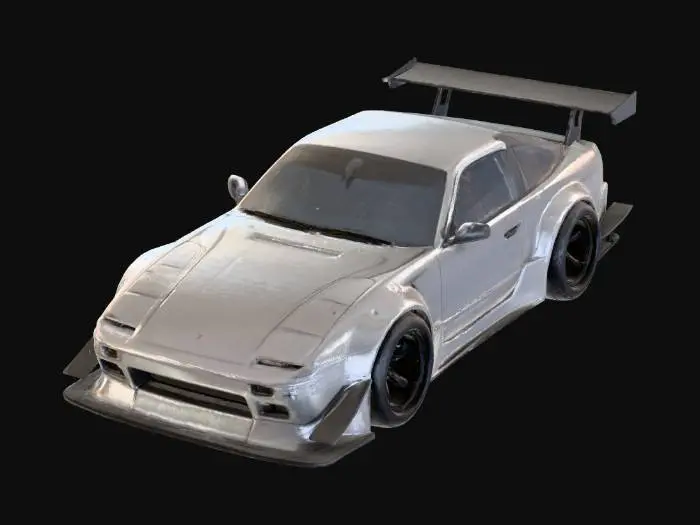 3D model for nissan_180sx_s13_time_attack