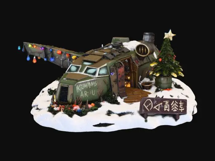 3D model for Krumpmas Air-Hut