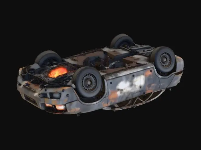 3D model for Car wreck