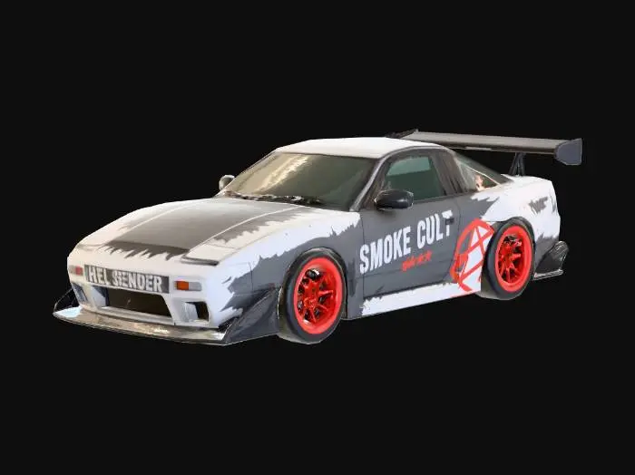 3D model for Nissan 180sx Smoke Cult