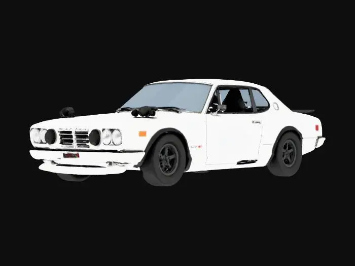 3D model for Nissan Skyline 2000GT-R “Hakosuka”
