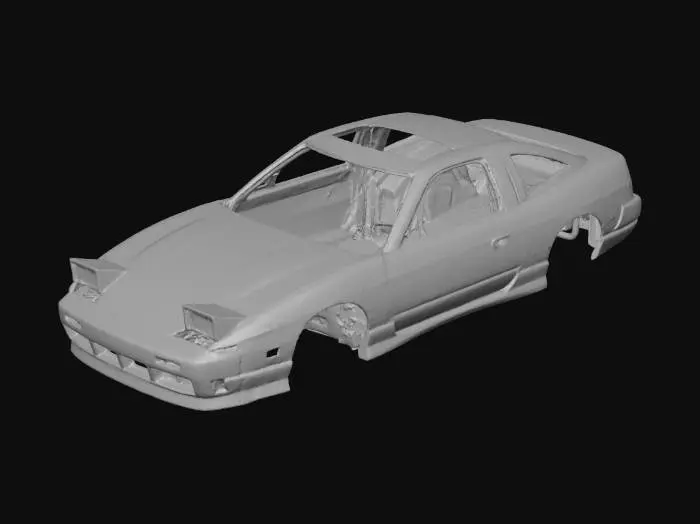 3D model for Nissan 180SX body shell in white