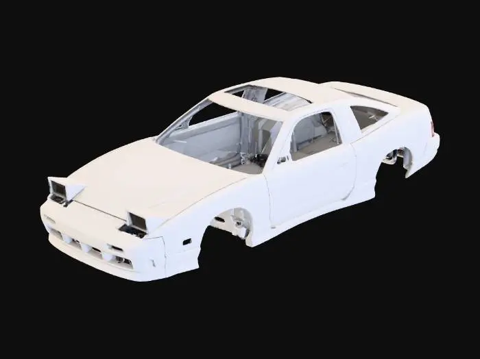 3D model for Nissan 180SX body shell in white