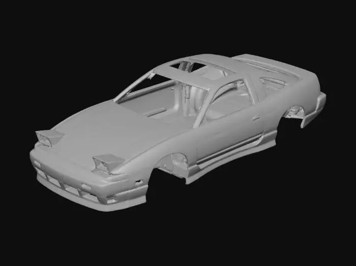 3D model for Nissan 180SX body shell in white