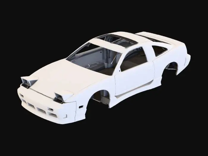 3D model for Nissan 180SX body shell in white