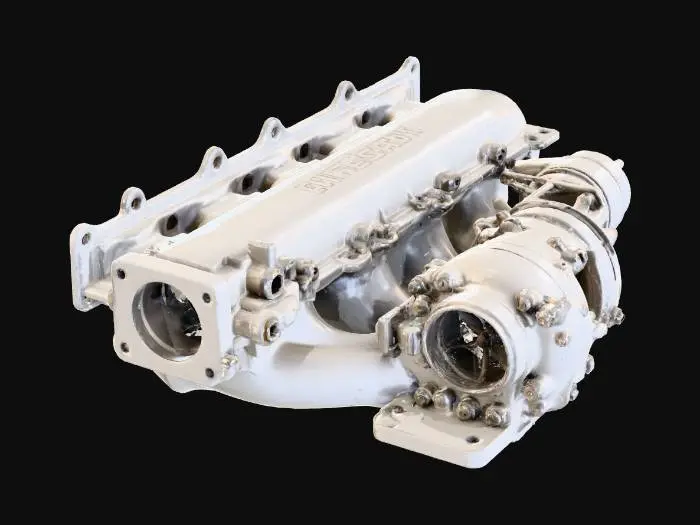 3D model for Turbocharger and exhaust manifold assembly