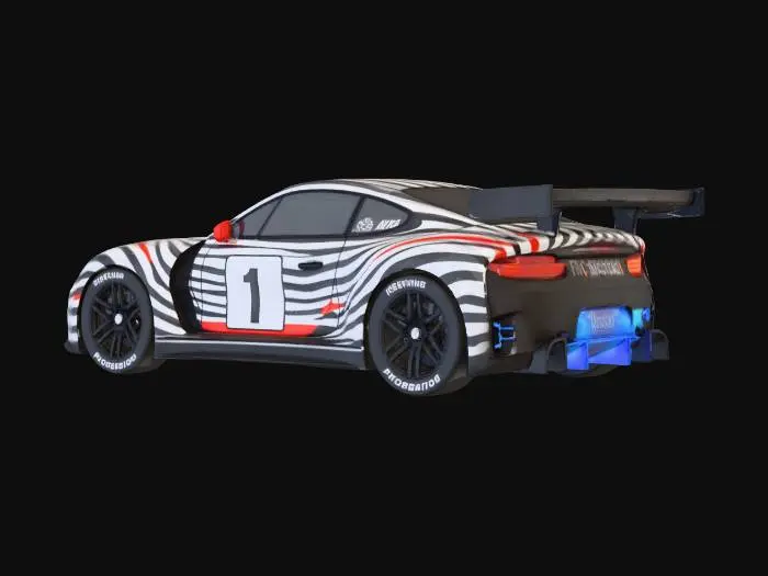 3D model for Race Day Retro