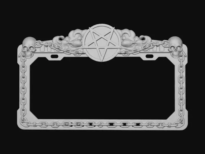 3D model for Pentagram license cover