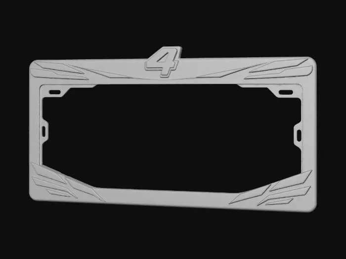 3D model for Racing Plate Frame