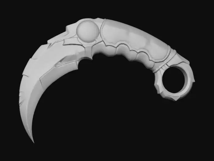 3D model for Crimson X Karambit