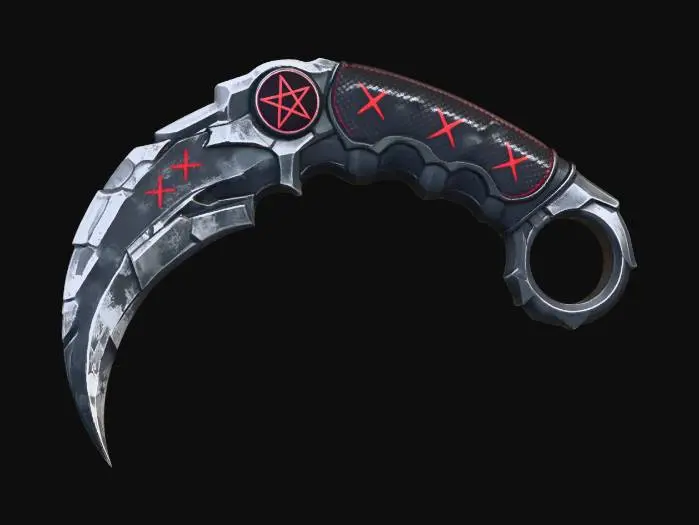 3D model for Crimson X Karambit