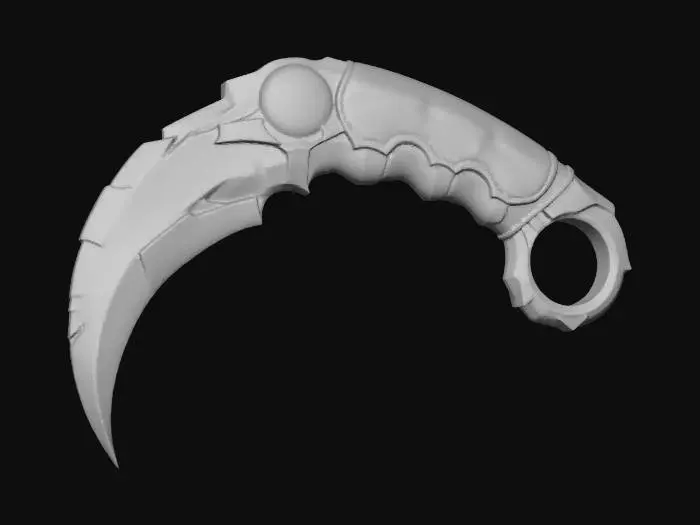 3D model for Crimson X Karambit