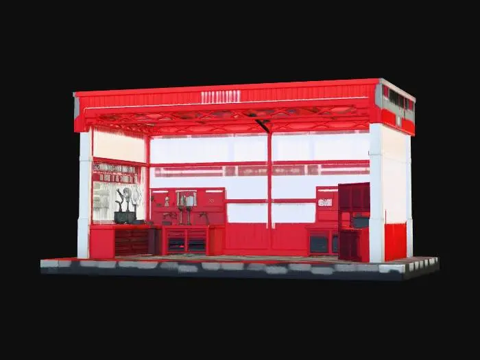 3D model for Industrial Workshop Diorama