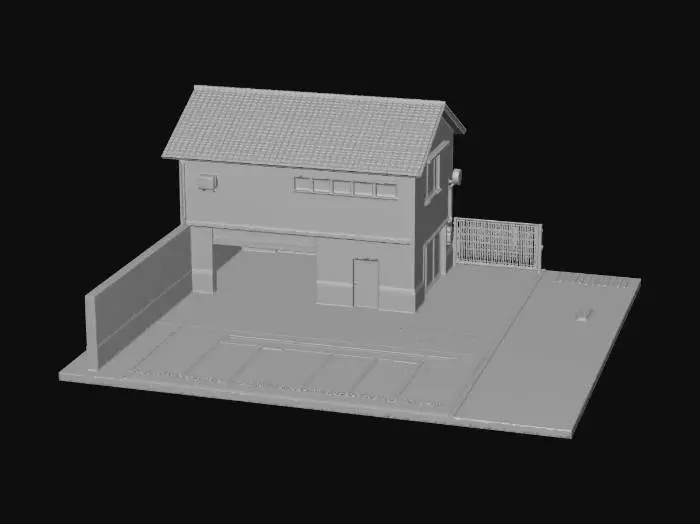 3D model for 30cm Square Miniature Garage
