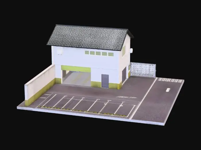 3D model for 30cm Square Miniature Garage