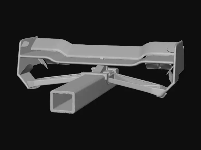 3D model for Hitch Receiver With Rear F1 Wing