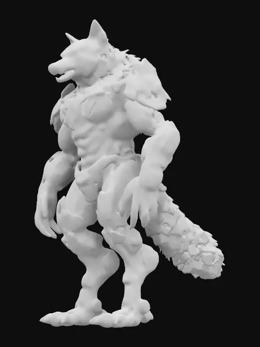 3D model for Subject: Cybernetic war wolf, advanced AI-enhanced, biomechanical design for futuristic combat.
Style: Sci-fi, cyberpunk, sleek metallic surfaces, glowing neon circuitry, hard-surface modeling.
Material: Titanium-plated exoskeleton, nano-fabricated synthetic fur, emissive PBR materials for energy conduits.
Details: High-poly mesh with sculpted hydraulic joints, sub-D optimized bionic limbs, emissive maps for glowing plasma claws, modular topology for weapon mounts, UV-mapped surfaces.