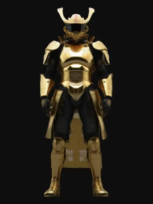 3D model for samurai F1 driver
Style: Futuristic, sleek yet traditional samurai armor aesthetic
Material: Layered metallic plating with neon-lit edges, reinforced combat gloves and boots
Details: Kabuto-style helmet with holographic visor, crimson and black color scheme with glowing blue highlights, combat-ready agility enhancements
Purpose: High-speed cyber-racing in a dystopian Tokyo, futuristic game asset