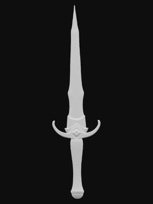 3D model for The Dagger of Passive Aggression 🗡️😤
Description:

Instead of stabbing enemies, this dagger just insults them until they leave.
Size & Shape: A small, elegant dagger that sighs every time you pick it up.
Colors & Materials: Silver, but judging you heavily.
Special Ability: “WORDS HURT”
Instead of dealing damage, it makes enemies feel bad about themselves.
Additional Curse: Occasionally, it insults YOU instead., #ChronoForgeWeapon#