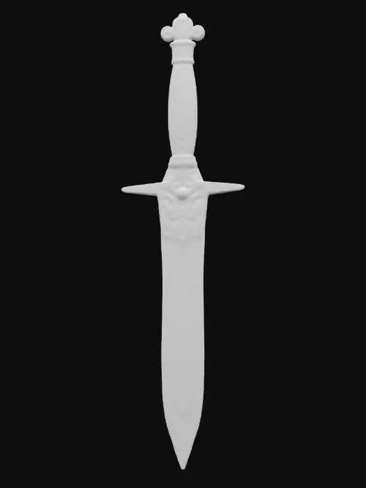 3D model for The Dagger of Passive Aggression 🗡️😤
Description:

Instead of stabbing enemies, this dagger just insults them until they leave.
Size & Shape: A small, elegant dagger that sighs every time you pick it up.
Colors & Materials: Silver, but judging you heavily.
Special Ability: “WORDS HURT”
Instead of dealing damage, it makes enemies feel bad about themselves.
Additional Curse: Occasionally, it insults YOU instead., #ChronoForgeWeapon#