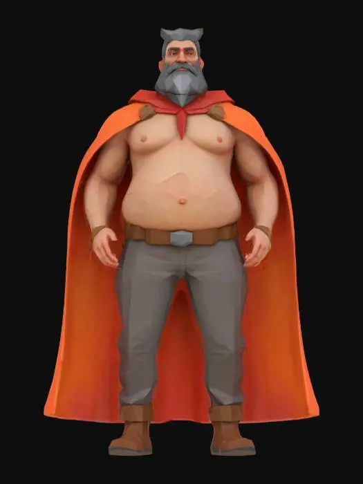 3D model for {
"Object": "low-poly Java backend dev avatar",
"Material": "flat polygon surfaces and parchment-colored overlays",
"Shape/Form": "bulky figure with triangular beard and flowing low-poly cape",
"Color Scheme": "Java cup red, orange, and faded terminal gray",
"Texture Details": "cape covered in low-res decompiled stack traces",
"Style": "low-poly",
"Environment/Use Context": "standing beside a memory heap battlefield",
"Reference Models": "like a retired warrior from the JDK wars"
}
