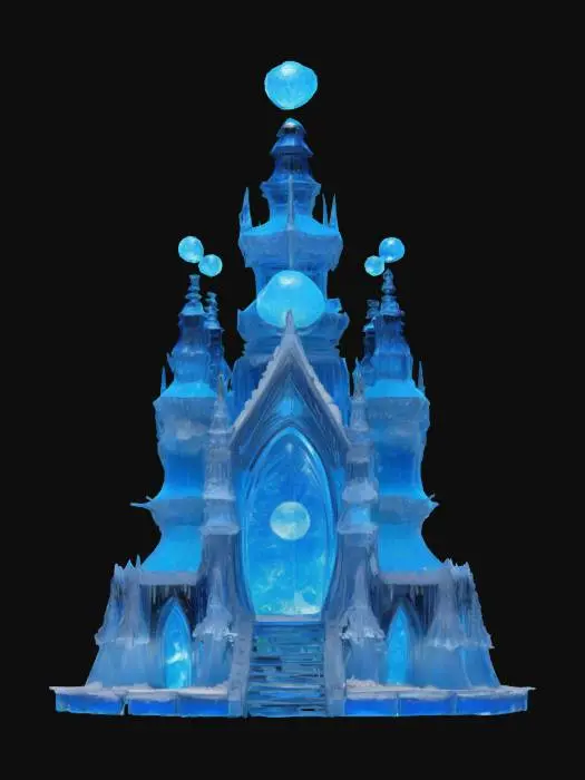 3D model for [Japan, Sapporo]
City: #Sapporo
Object: Snow Festival Ice Castle → Celestial Galaxy Observatory #AroundTheWorld#
Material: hammered crystal ice panels infused with shimmering meteorite dust
Shape/Form: symmetrical spiral spires branching into floating ice rings and planetary orbs
Color Scheme: translucent midnight-blue ice, silver-white highlights, aurora-green inner glow
Texture Details: prismatic ice facets, micro-etched meteorite striations, softly pulsating luminescent veins
Style: low-poly cartoon fantasy–high-poly clarity (~50K verts)
Environment/Use Context: set on a VR tundra under a dynamic starfield, with rotating star trails weaving through the spires
Reference Models: inspired by cosmic observatory domes and voxel nebula sculptures