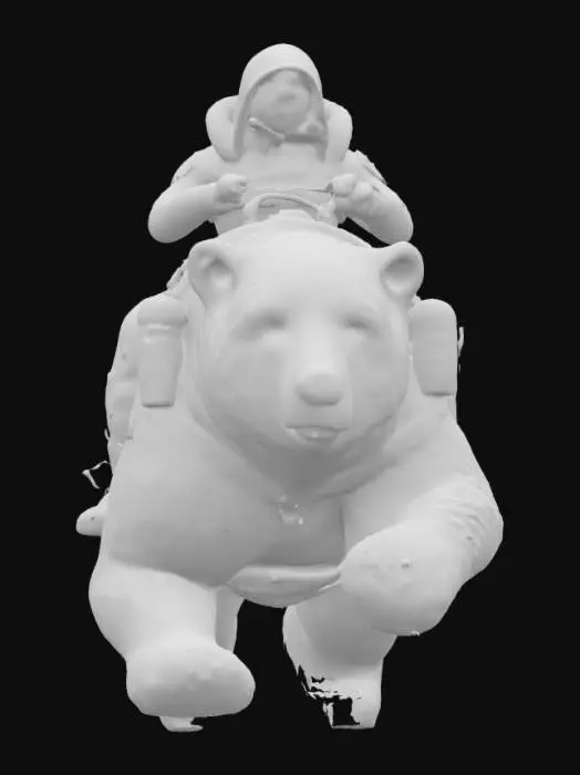 3D model for [Canada]
An outlaw courier dressed in stitched-together graphene parkas, racing across snowfields on a bio-engineered polar bear draped in neon saddlebags. #AroundTheWorld#